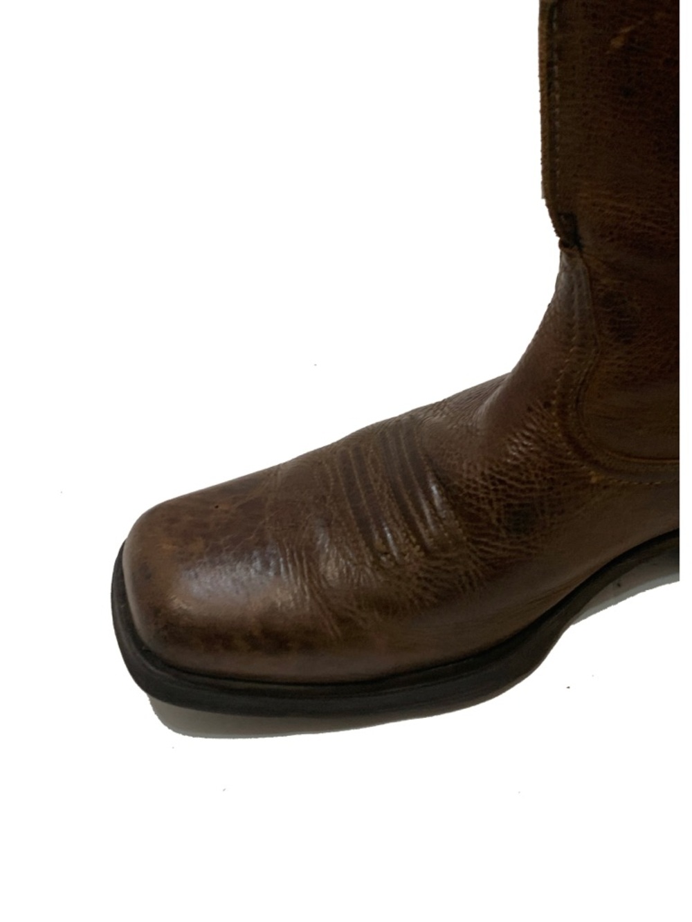 Ariat Men's Brown Leather Western Boots - Picture 5 of 9